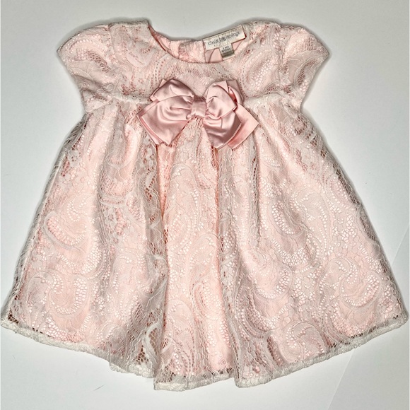 Pink Lace Babydoll Dress - Picture 1 of 3